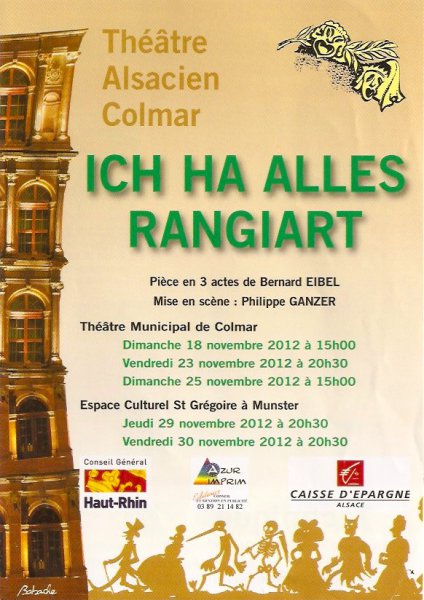 Affiche ou première photo de Ich ha alles rangiert, saison 2012-2013